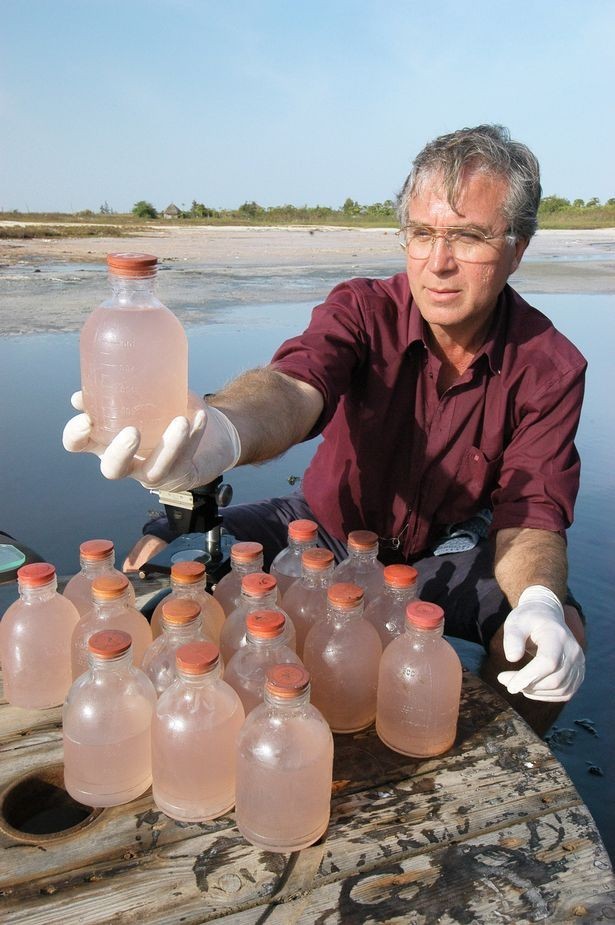 The water doesn't change its colour